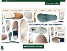 Tablet Screenshot of foothelpers.com